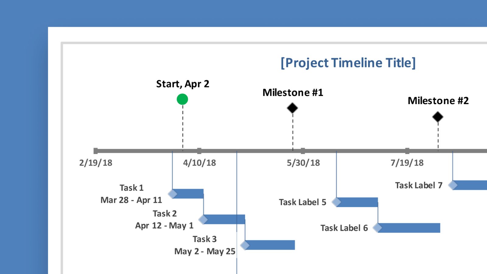 Project Timeline Template Word Awesome Milestone And Task Project ...