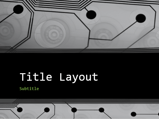 Business technology circuit board presentation (widescreen)