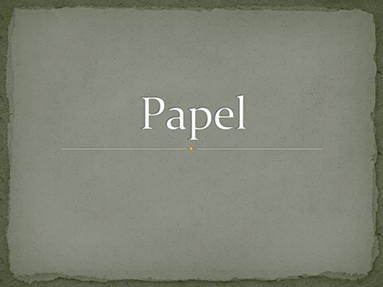 Papel Papel