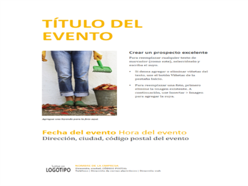 Prospecto de pequeña empresa (diseño dorado) Prospecto de pequeña empresa (diseño dorado)