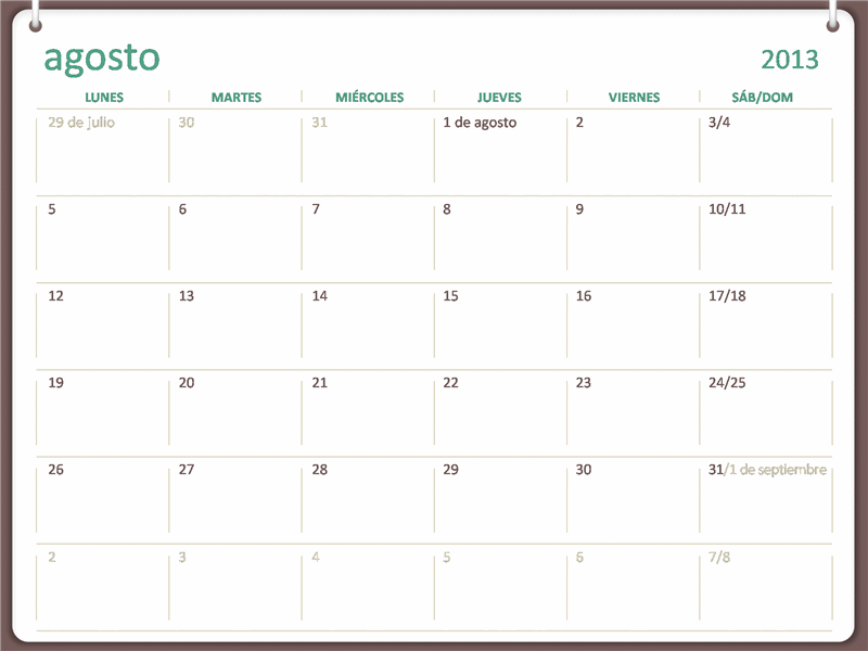 Calendario académico 2013-2014 (agosto) Calendario académico 2013-2014 (agosto)