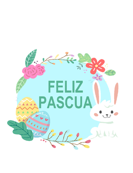 Tarjeta de Pascua (cuatro pliegues) Tarjeta de Pascua (cuatro pliegues)