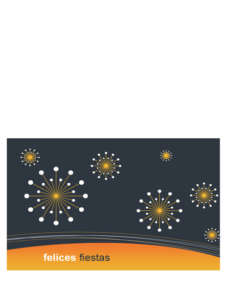 Tarjeta de felicitación de vacaciones para empresas de tecnología (pliegue en medio) Tarjeta de felicitación de vacaciones para empresas de tecnología (pliegue en medio)