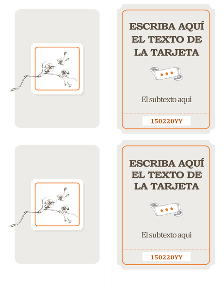 Tarjeta con rollo de pergamino para cualquier día Tarjeta con rollo de pergamino para cualquier día
