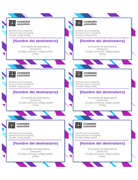 Etiquetas de gráfico de color púrpura (seis por página) Etiquetas de gráfico de color púrpura (seis por página)