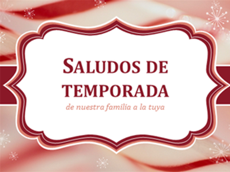 Cartas navideñas de bastones de Caramelo en espiral (2 por página) Cartas navideñas de bastones de Caramelo en espiral (2 por página)