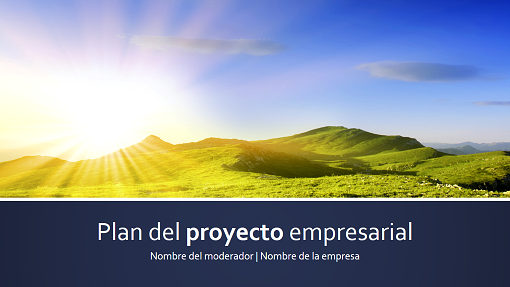 Presentación de plan de proyecto profesional (pantalla panorámica) Presentación de plan de proyecto profesional (pantalla panorámica)