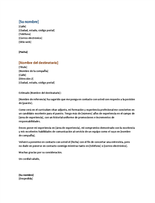 Carta de presentación para CV (verde) - Office Templates