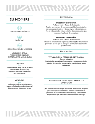 Currículum vítae creativo diseñado por MOO Currículum vítae creativo diseñado por MOO