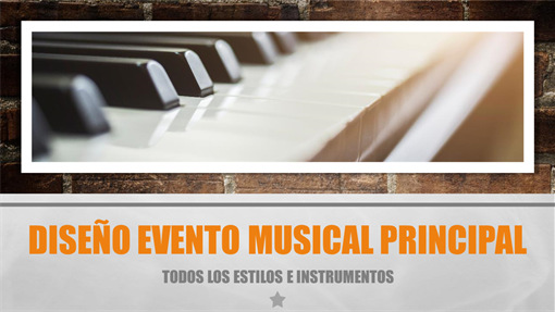 Diseño Evento musical principal Diseño Evento musical principal