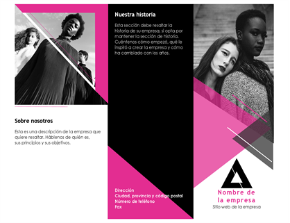 Folleto de moda Folleto de moda
