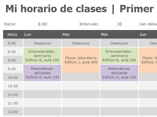 Plan de clase - Office Templates