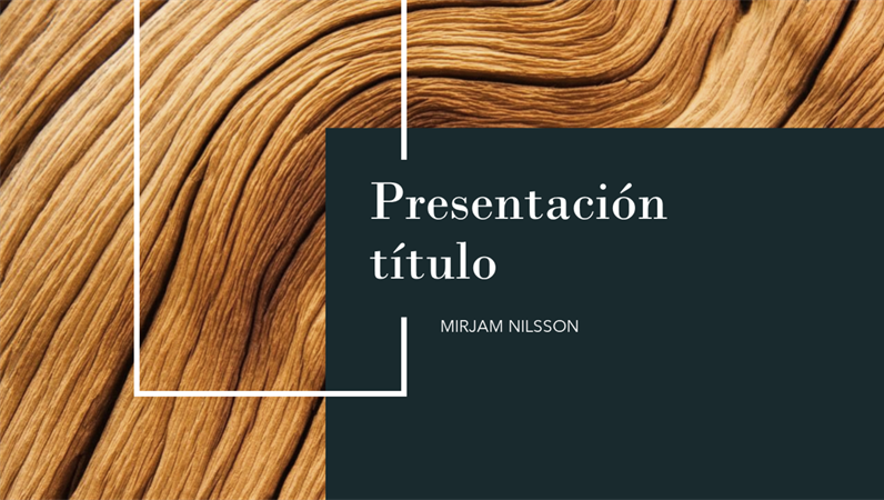 Presentación con diseño de madera oscura Presentación con diseño de madera oscura