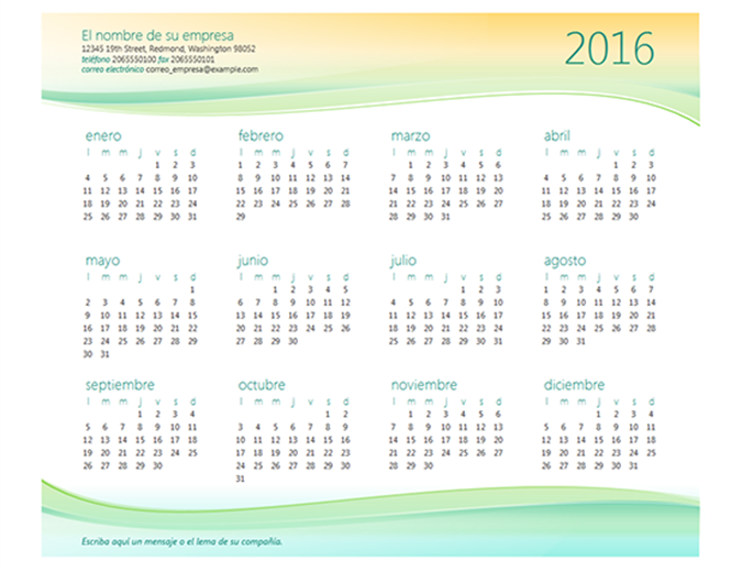 Calendario para pequeñas empresas Calendario para pequeñas empresas