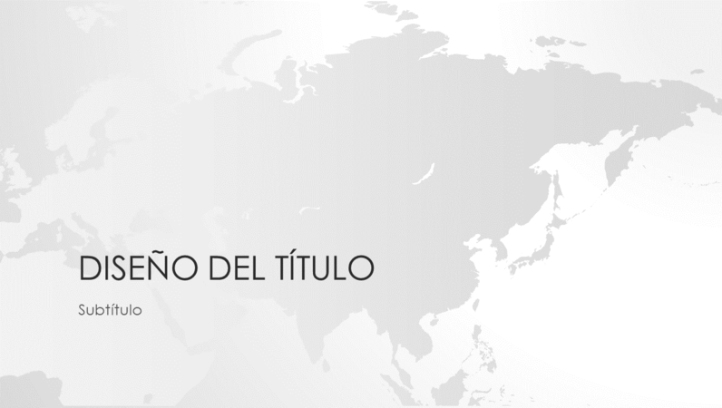 Serie de mapas del mundo - Presentación Asia (pantalla panorámica) Serie de mapas del mundo - Presentación Asia (pantalla panorámica)