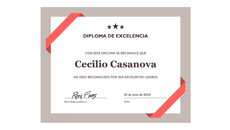 Certificados De Agradecimiento En Word  diplomas 