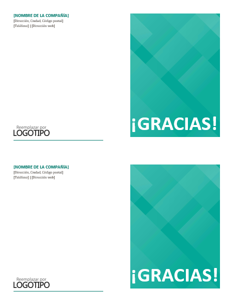 Tarjetas de agradecimiento Tarjetas de agradecimiento
