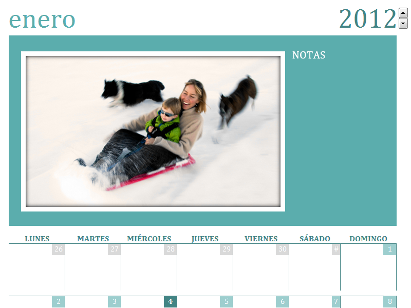 Calendario de fotos familiar Calendario de fotos familiar