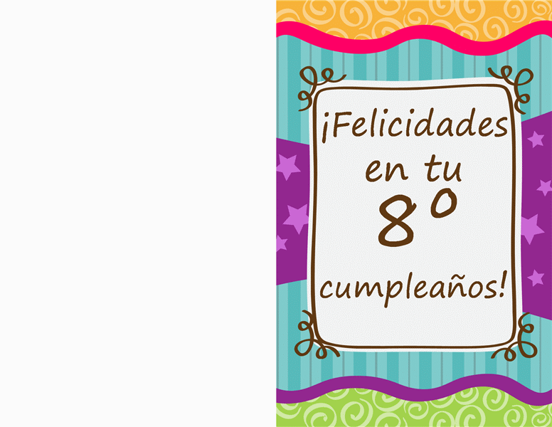 Tarjeta de cumpleaños: barras y estrellas (niños) Tarjeta de cumpleaños: barras y estrellas (niños)