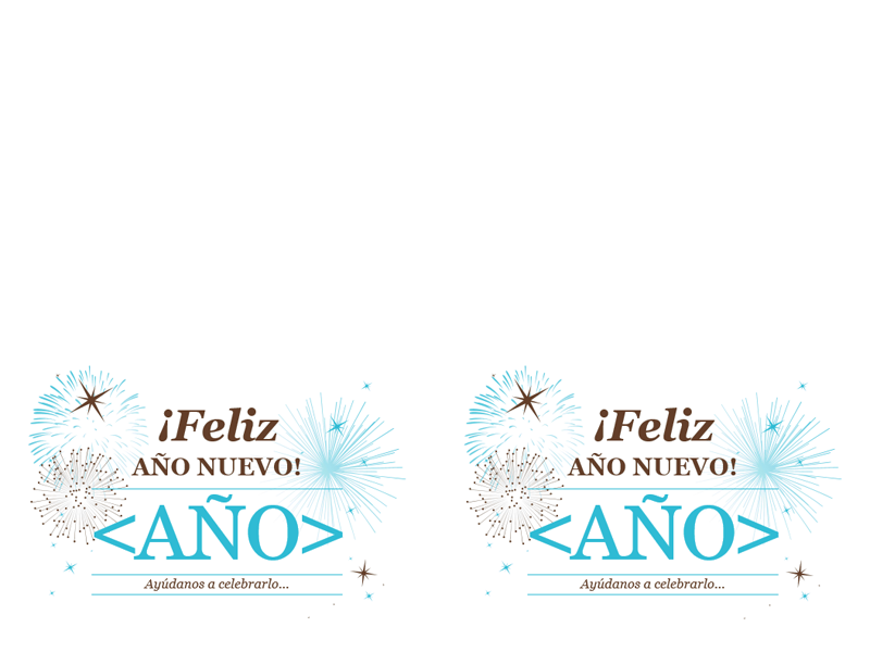 Invitación a fiesta de Año Nuevo (para Avery 3268) Invitación a fiesta de Año Nuevo (para Avery 3268)
