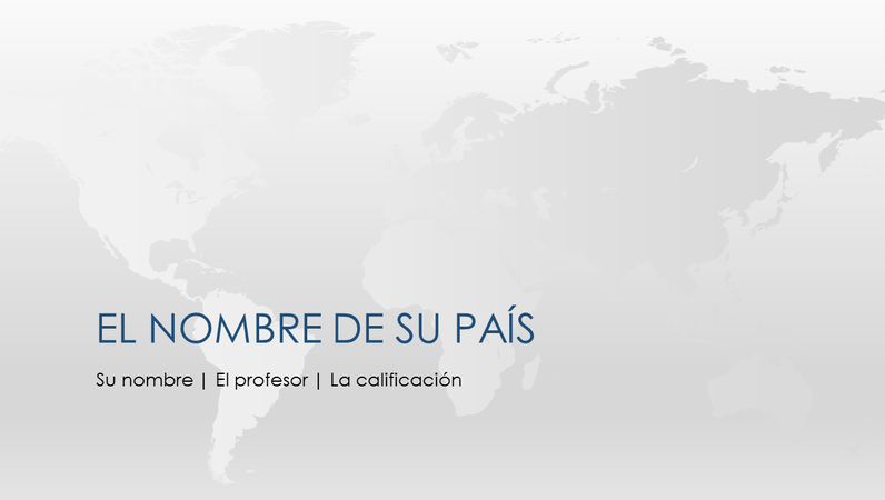 Presentación de informe de país Presentación de informe de país