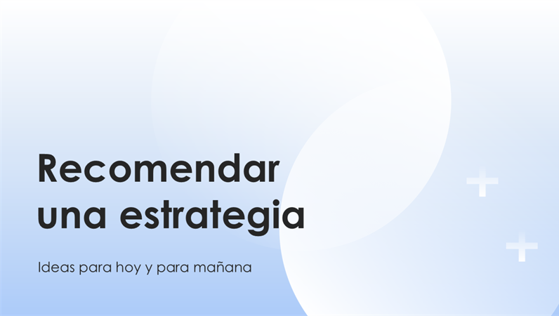 Presentación de la estrategia de la empresa Presentación de la estrategia de la empresa