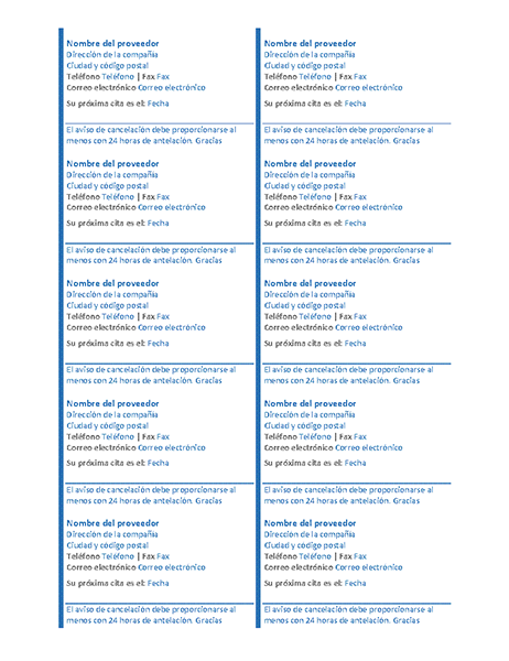 Tarjetas de cita (10 por página) Tarjetas de cita (10 por página)