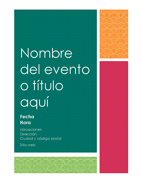Folleto de bloque de color Folleto de bloque de color