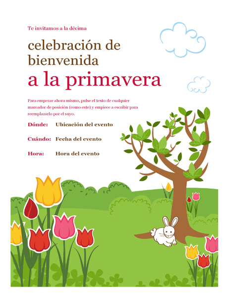 Folleto de primavera Folleto de primavera