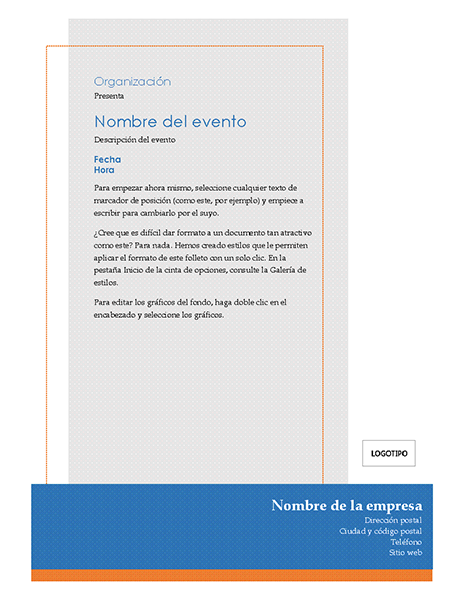 Folleto de evento genérico Folleto de evento genérico