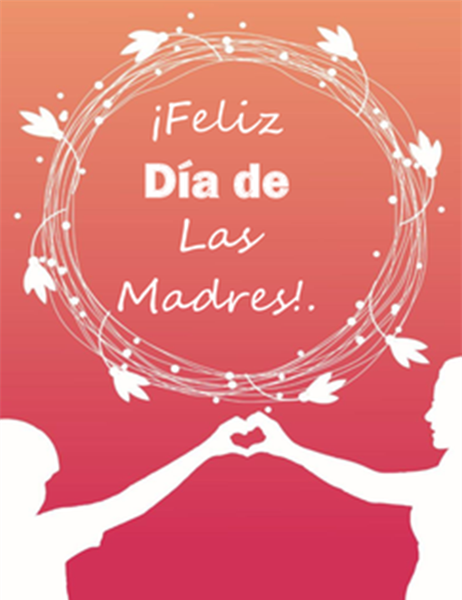 Tarjeta del Día de la Madre (con una amapola; se dobla en cuatro partes) Tarjeta del Día de la Madre (con una amapola; se dobla en cuatro partes)