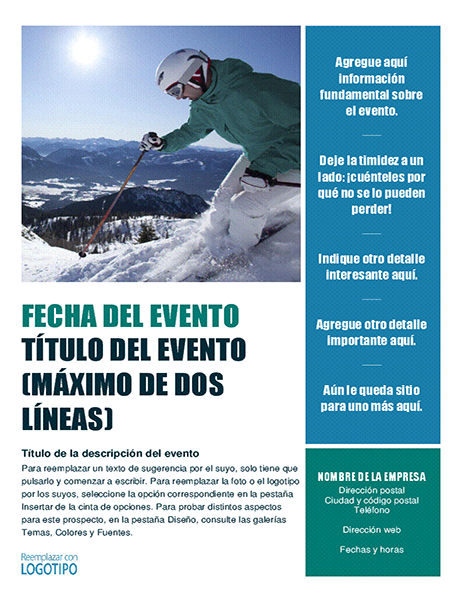 Prospecto de evento estacional (invierno) Prospecto de evento estacional (invierno)