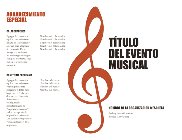 Programa de música Programa de música