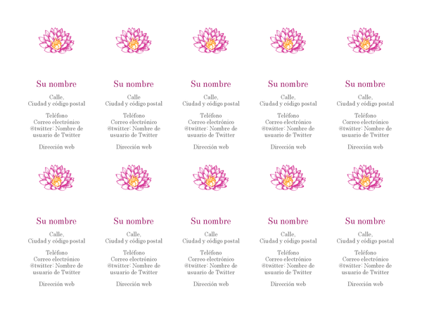Tarjetas de presentación personales floreadas (vertical) Tarjetas de presentación personales floreadas (vertical)