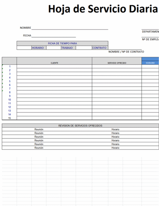 Hoja de cotizacion en excel