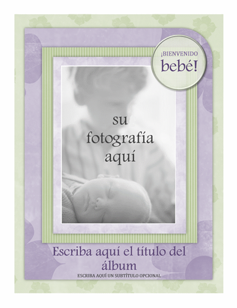 Álbum de fotos de bebé (diseño de flores) Álbum de fotos de bebé (diseño de flores)