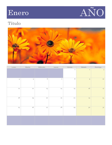 Calendario fotográfico Calendario fotográfico