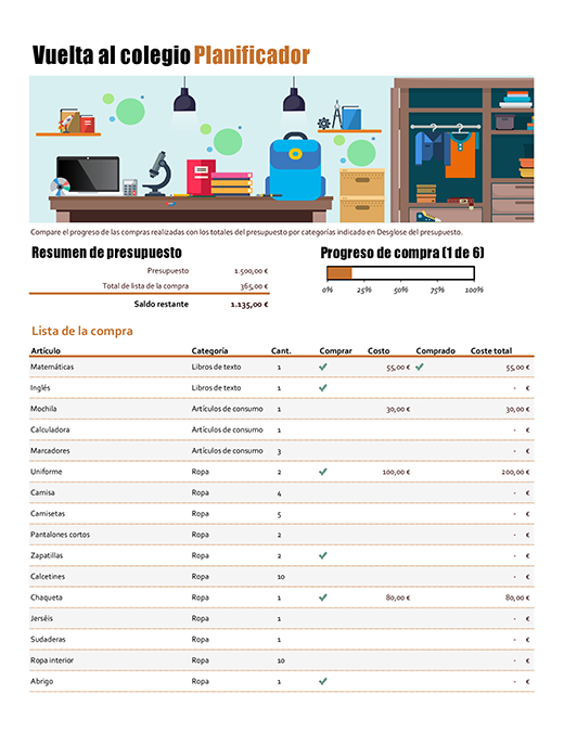 Organizador para la vuelta al colegio Organizador para la vuelta al colegio