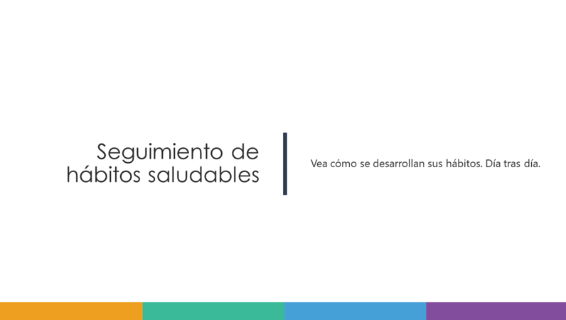 Seguimiento de hábitos saludables Seguimiento de hábitos saludables