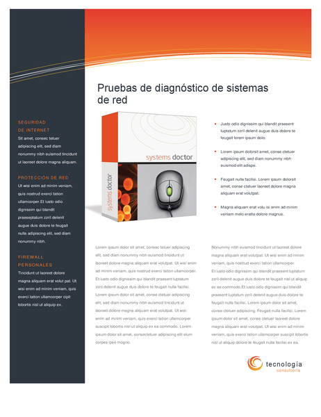 Hoja de datos de empresa tecnológica empresarial (doble cara) Hoja de datos de empresa tecnológica empresarial (doble cara)