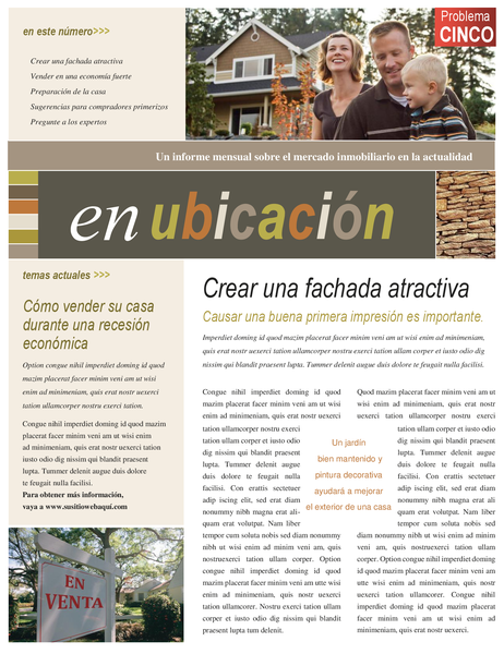 Boletín inmobiliario (4 páginas) Boletín inmobiliario (4 páginas)