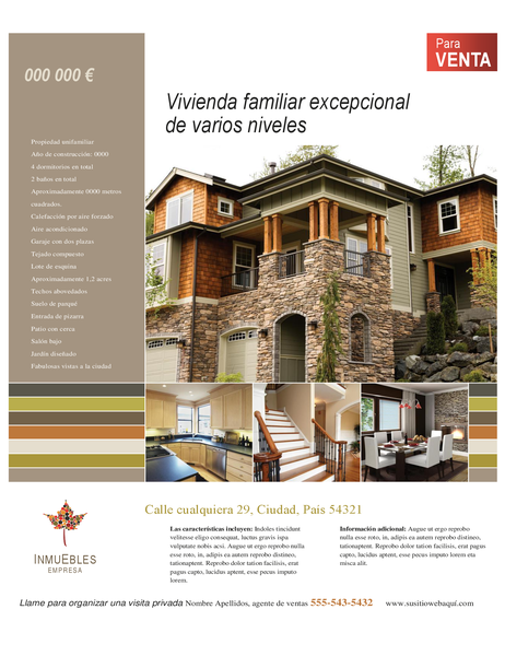 Folleto inmobiliario Folleto inmobiliario