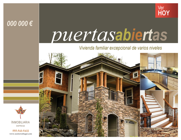 Cartel inmobiliario (horizontal) Cartel inmobiliario (horizontal)