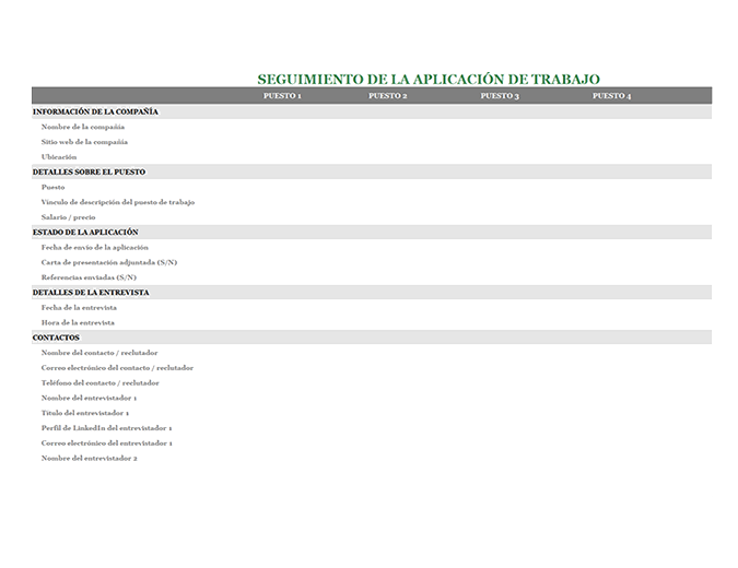 Administrador de solicitudes de empleo Administrador de solicitudes de empleo