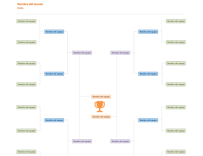 Diagrama de torneo para 16 participantes Diagrama de torneo para 16 participantes