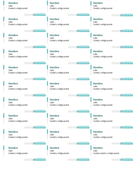 Etiquetas de dirección de técnica minimalista (30 por página) Etiquetas de dirección de técnica minimalista (30 por página)