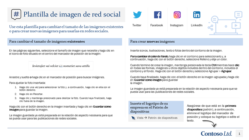 Plantilla de imagen de red social Plantilla de imagen de red social