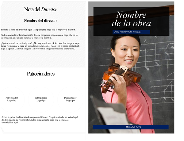 Programa de actuación de la escuela Programa de actuación de la escuela