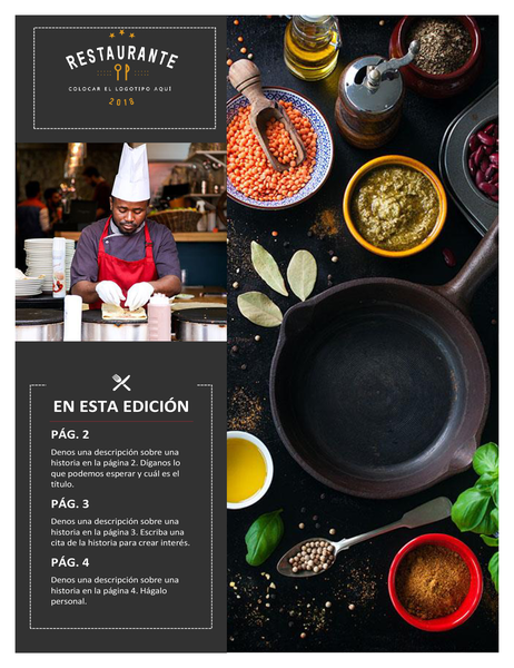 Boletín de restaurantes Boletín de restaurantes