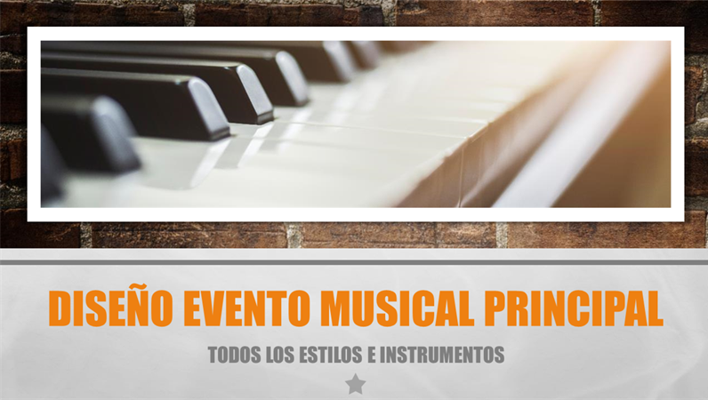 Diseño Evento musical principal Diseño Evento musical principal